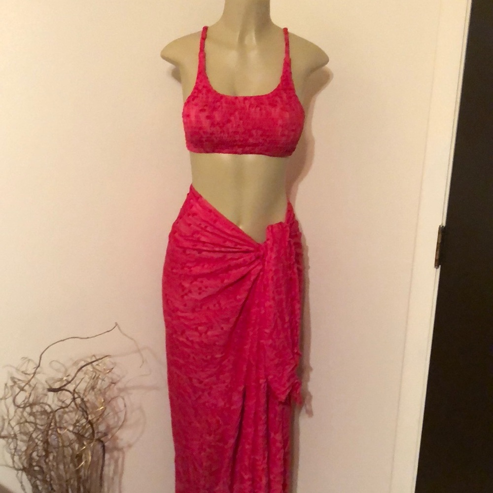 3 piece Smocked bikini set